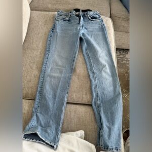 Zara Light Blue Straight Leg Jeans
